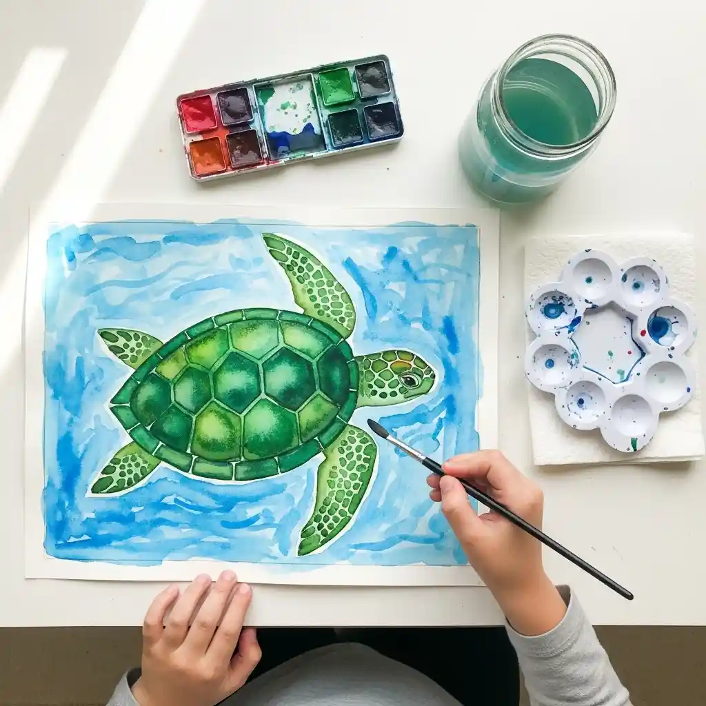 Earth Day kids art drawing 31