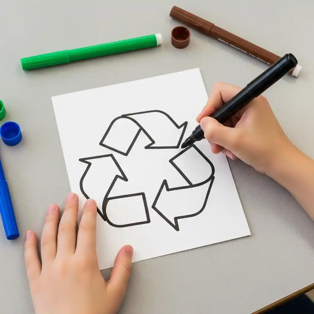 Earth Day kids art drawing 4