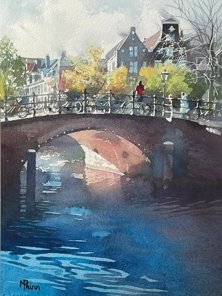 Watercolor Amsterdam Drawing Ideas (16)