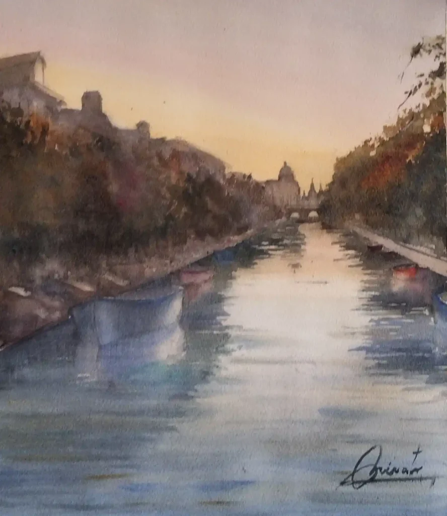 Watercolor Amsterdam Drawing Ideas (19)