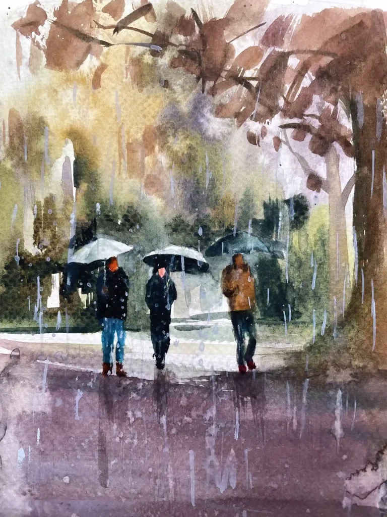 Watercolor Amsterdam Drawing Ideas (23)