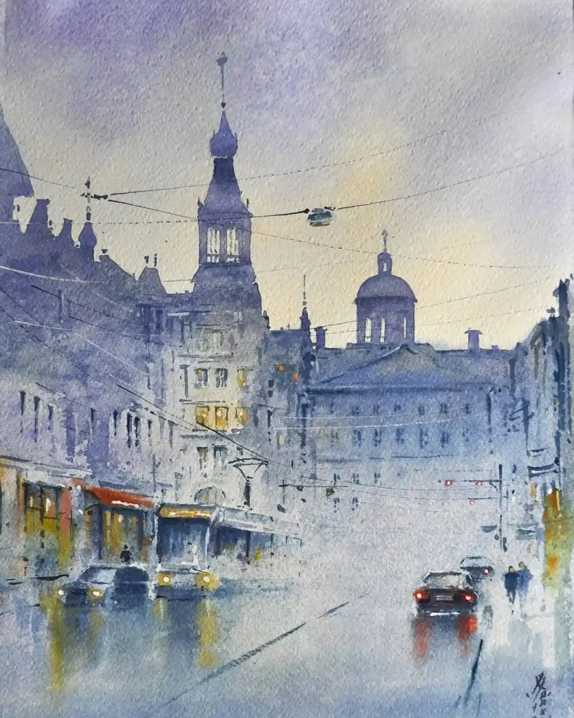 Watercolor Amsterdam Drawing Ideas (9)