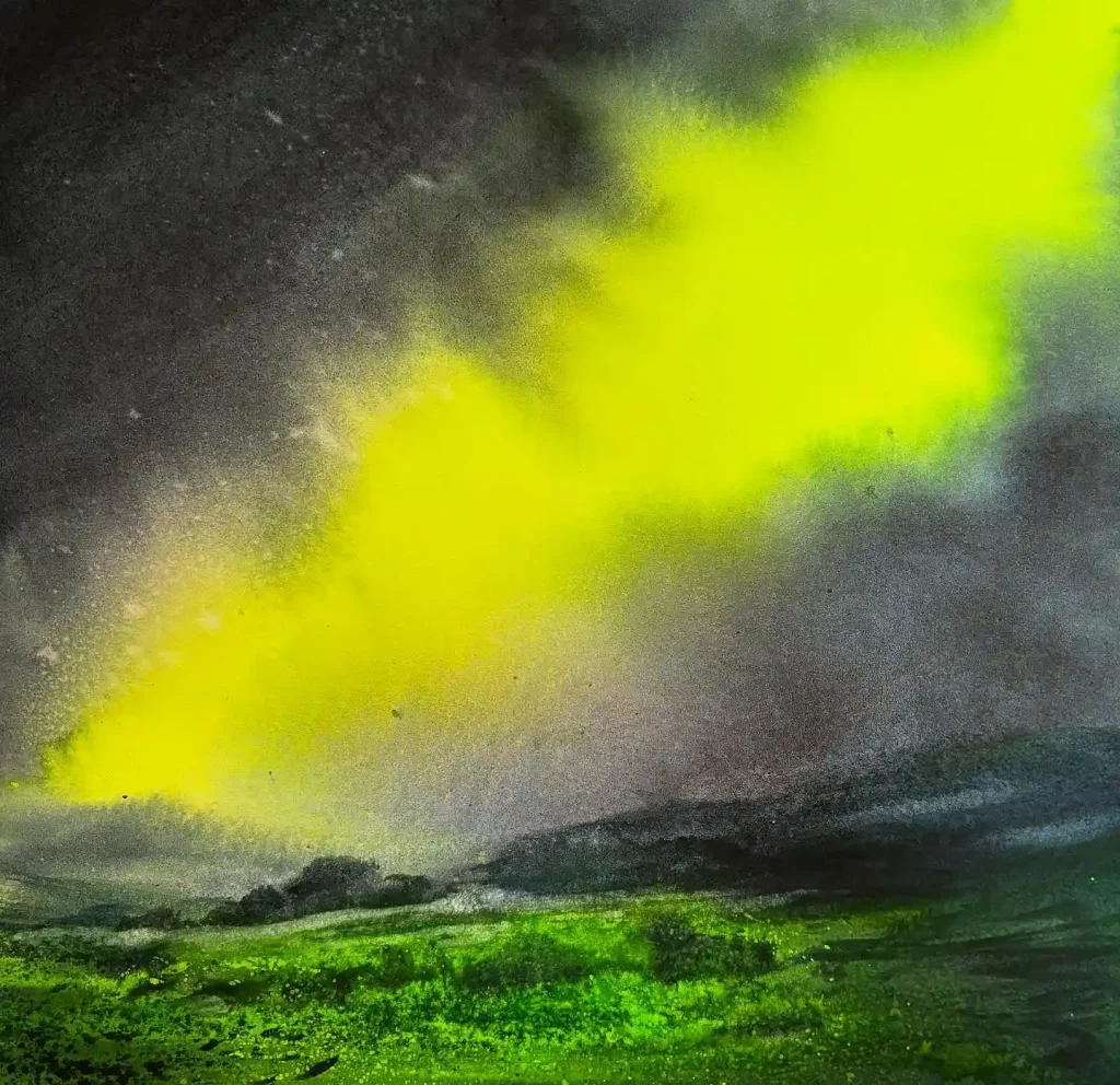 Watercolor Aurora Drawing Ideas (16)