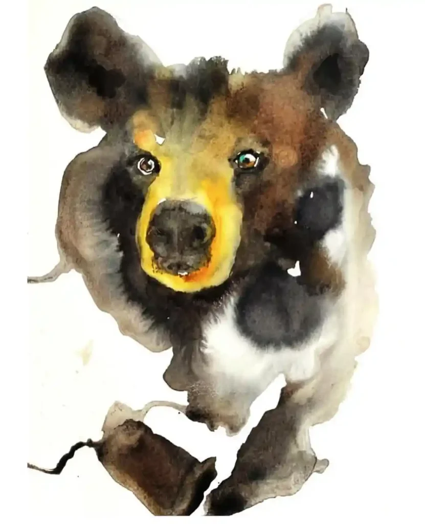Watercolor Bear Drawing Ideas (14)