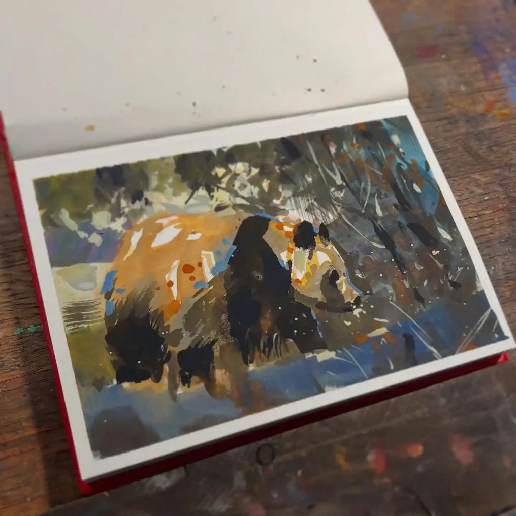 Watercolor Bear Drawing Ideas (15)