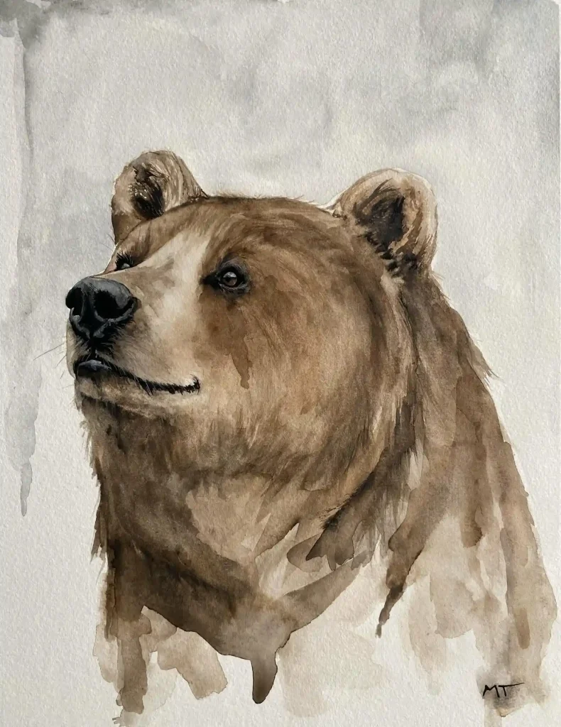 Watercolor Bear Drawing Ideas (19)