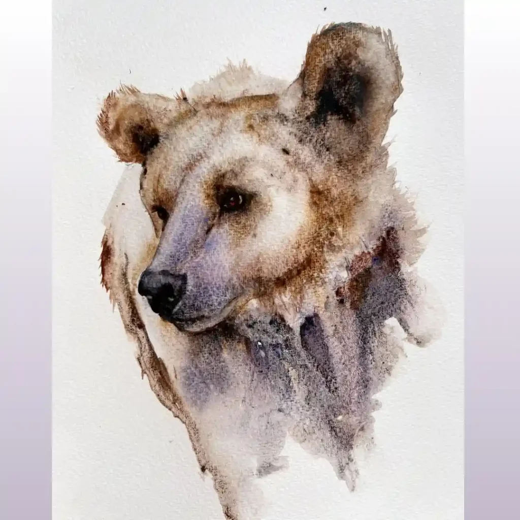 Watercolor Bear Drawing Ideas (21)