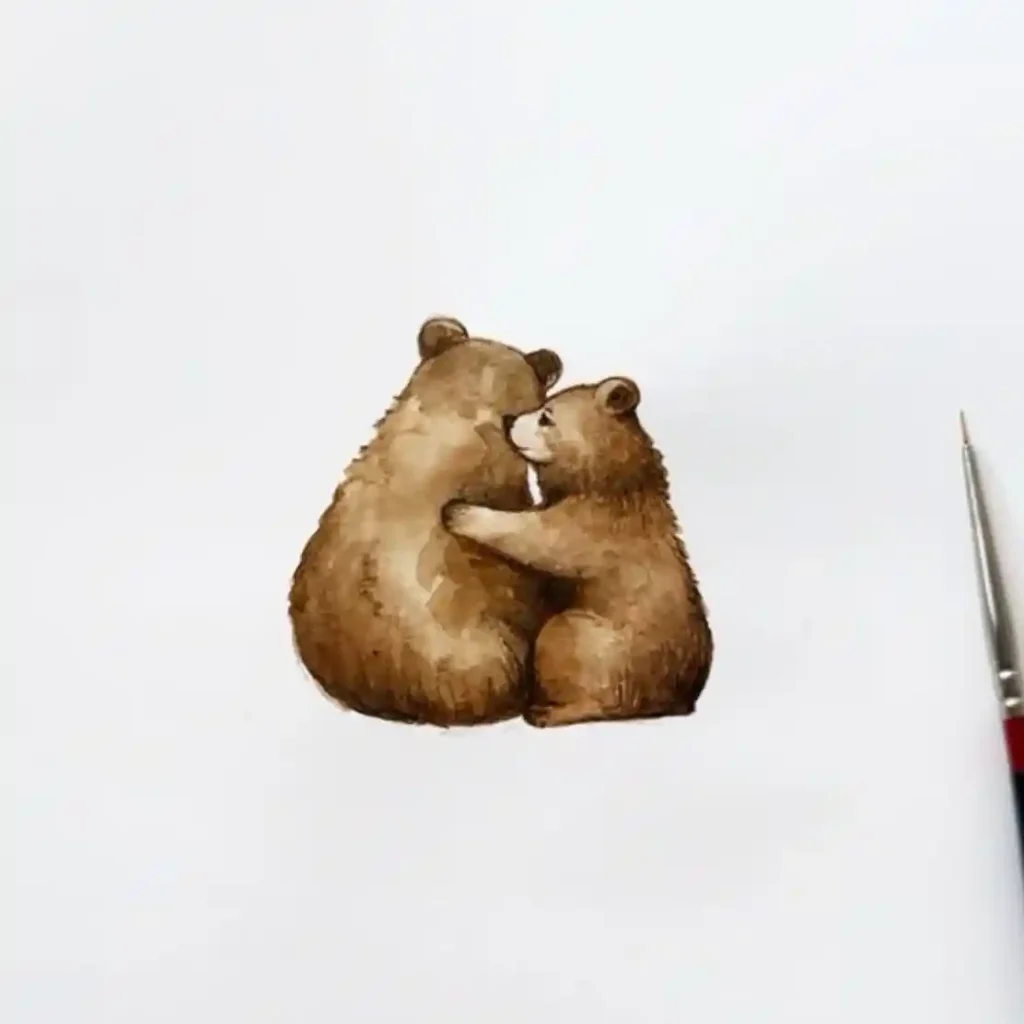 Watercolor Bear Drawing Ideas (3)