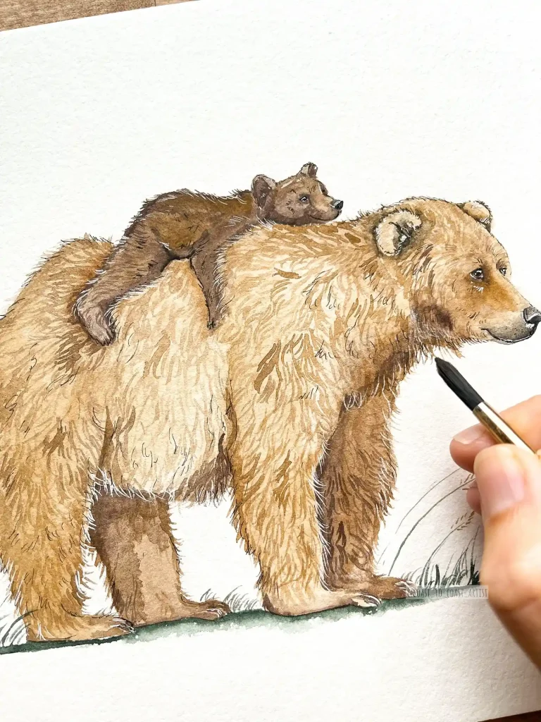 Watercolor Bear Drawing Ideas (4)