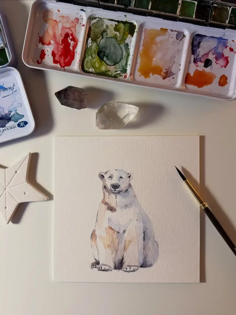 Watercolor Bear Drawing Ideas (5)