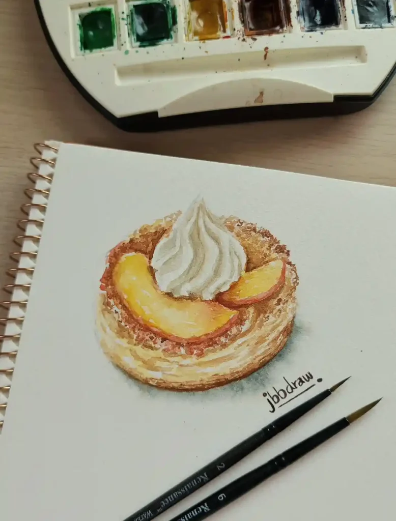 Watercolor Cake Drawing Ideas (19)