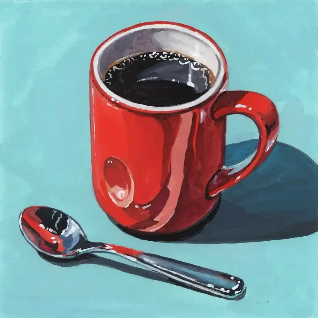 Watercolor Coffee Drawing Ideas (12)