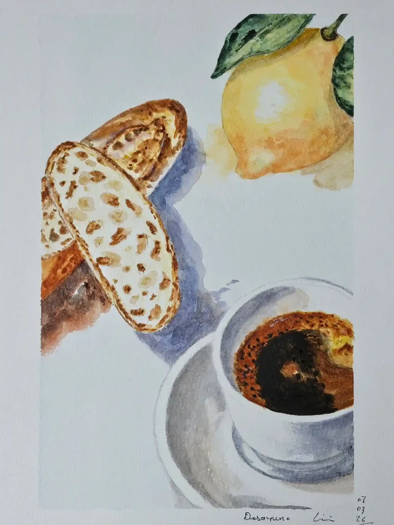 Watercolor Coffee Drawing Ideas (15)