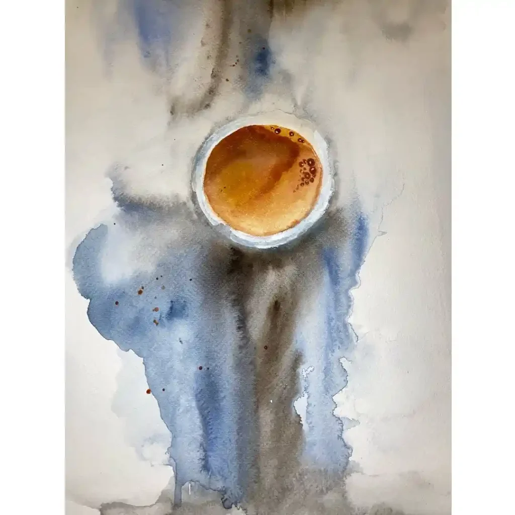 Watercolor Coffee Drawing Ideas (18)
