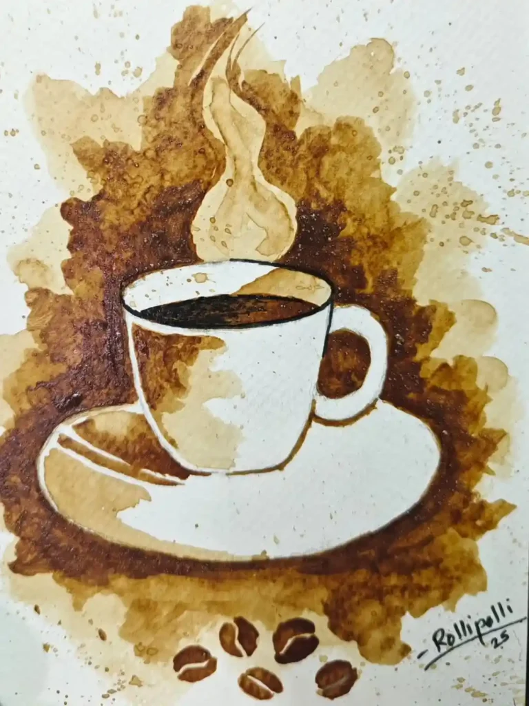 Watercolor Coffee Drawing Ideas (21)