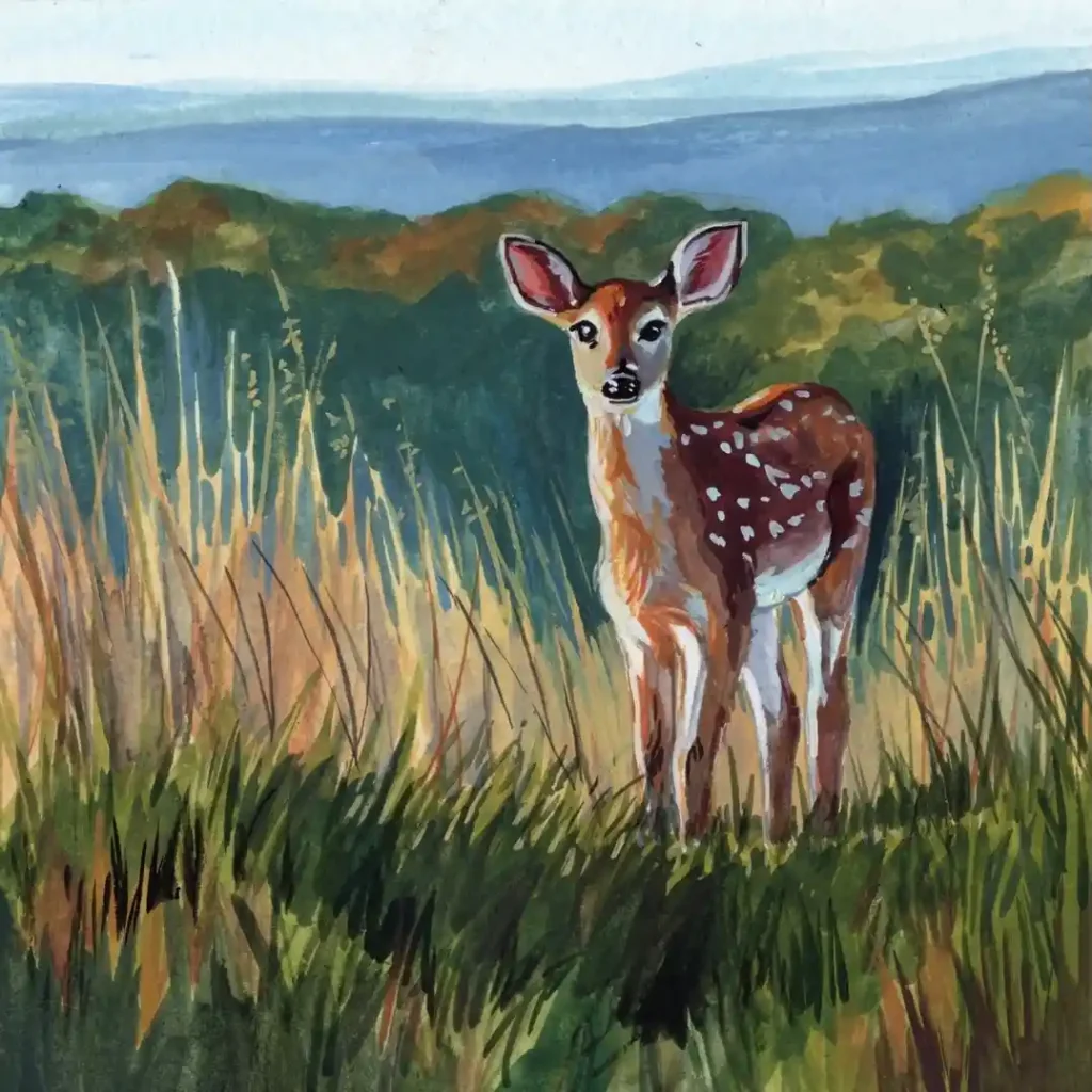 Watercolor Deer Drawing Ideas (1)