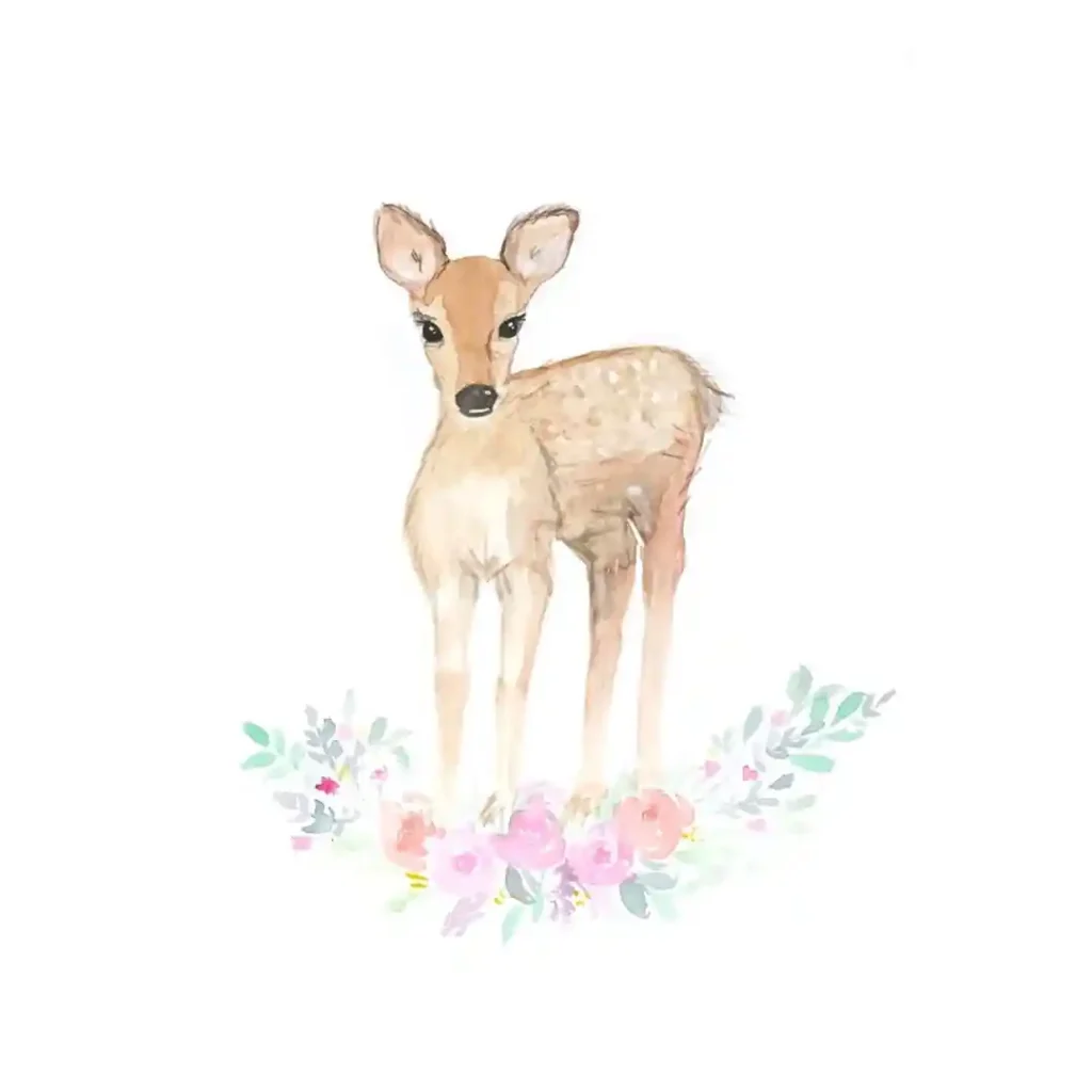 Watercolor Deer Drawing Ideas (22)