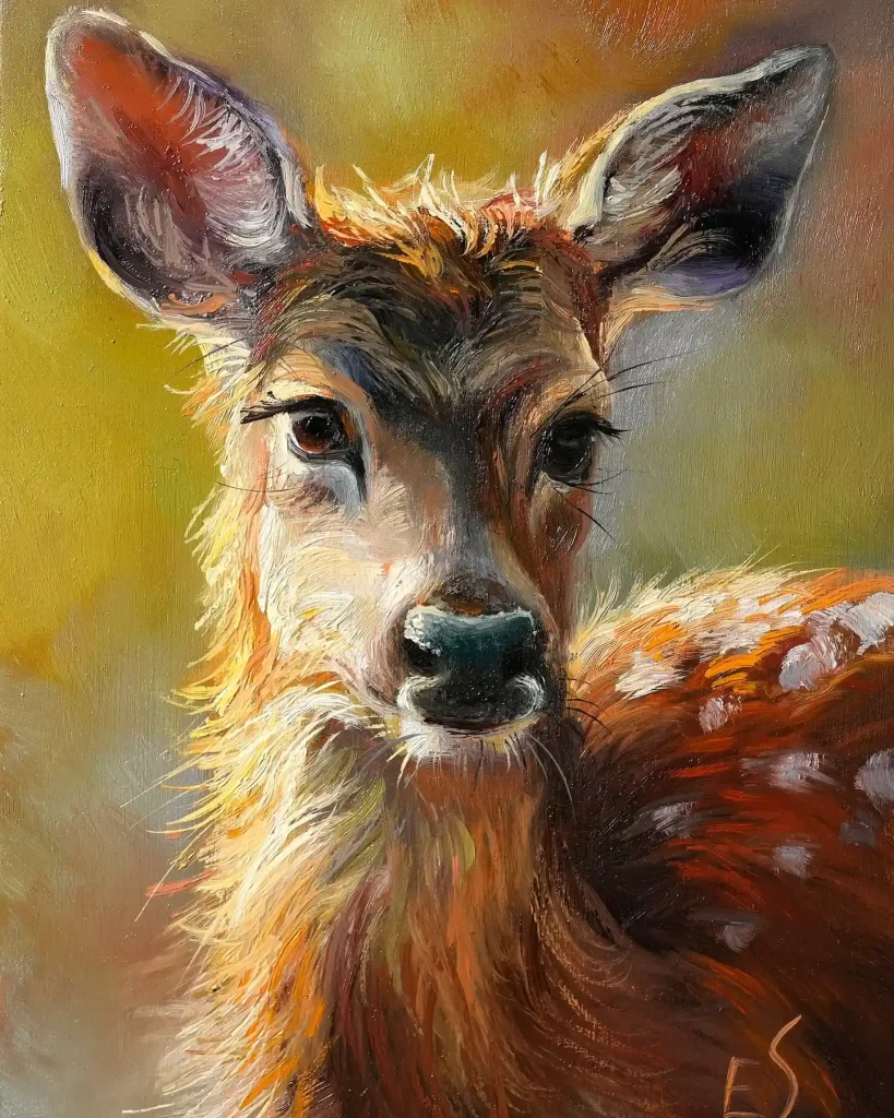 Watercolor Deer Drawing Ideas (5)