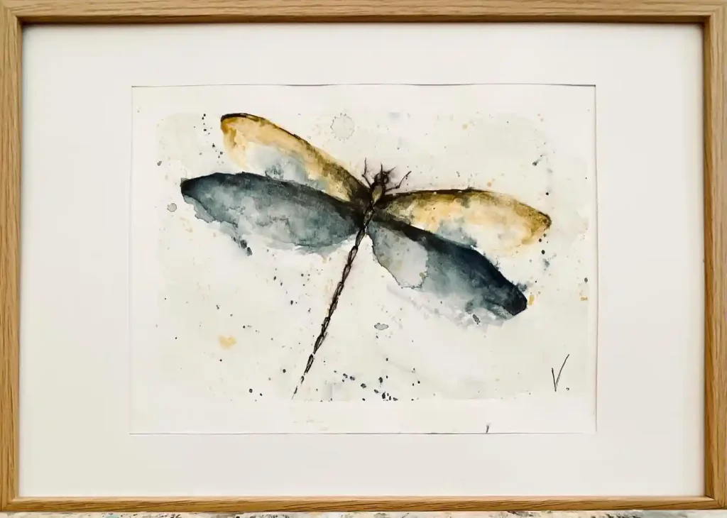 Watercolor Dragonfly Drawing Ideas (19)