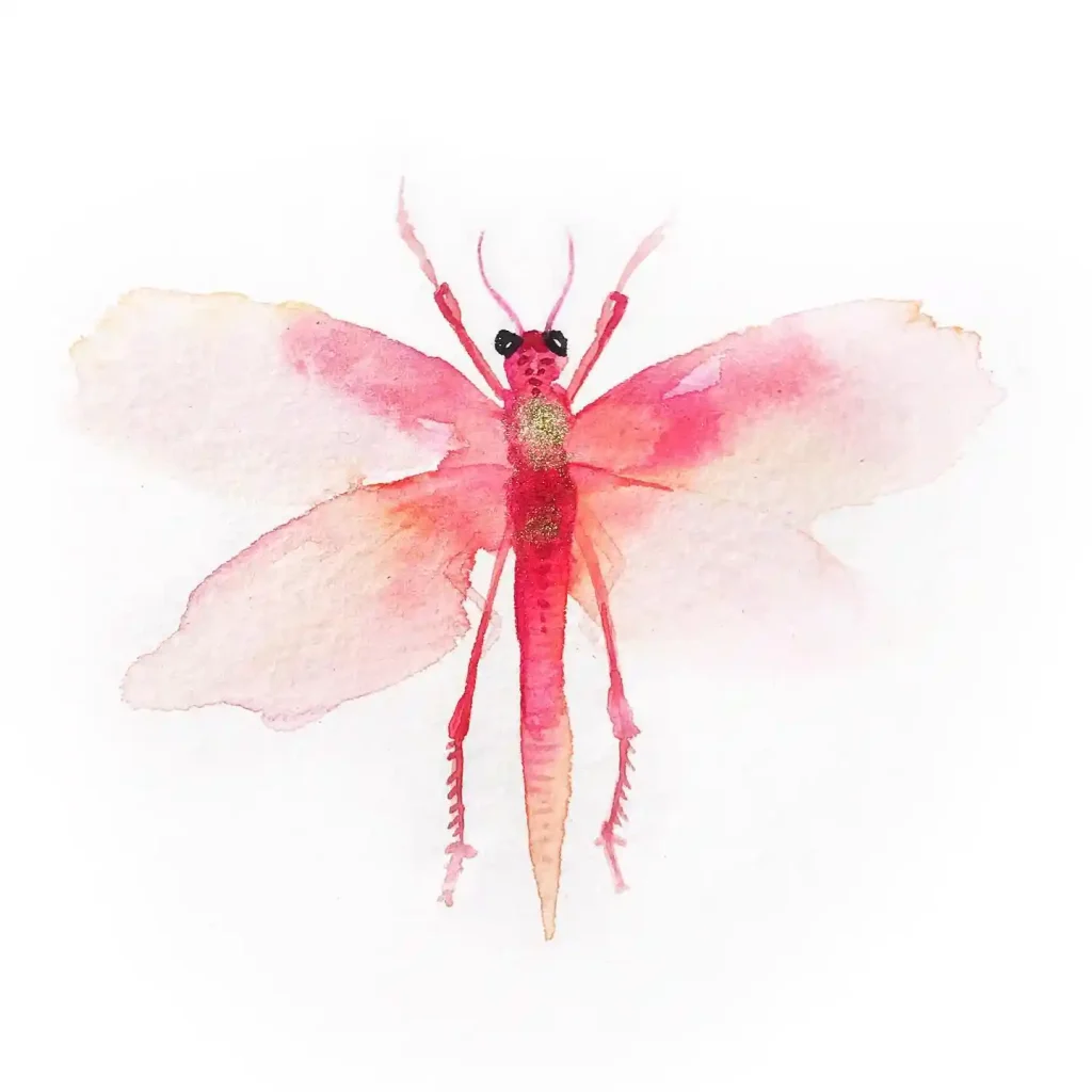 Watercolor Dragonfly Drawing Ideas (24)
