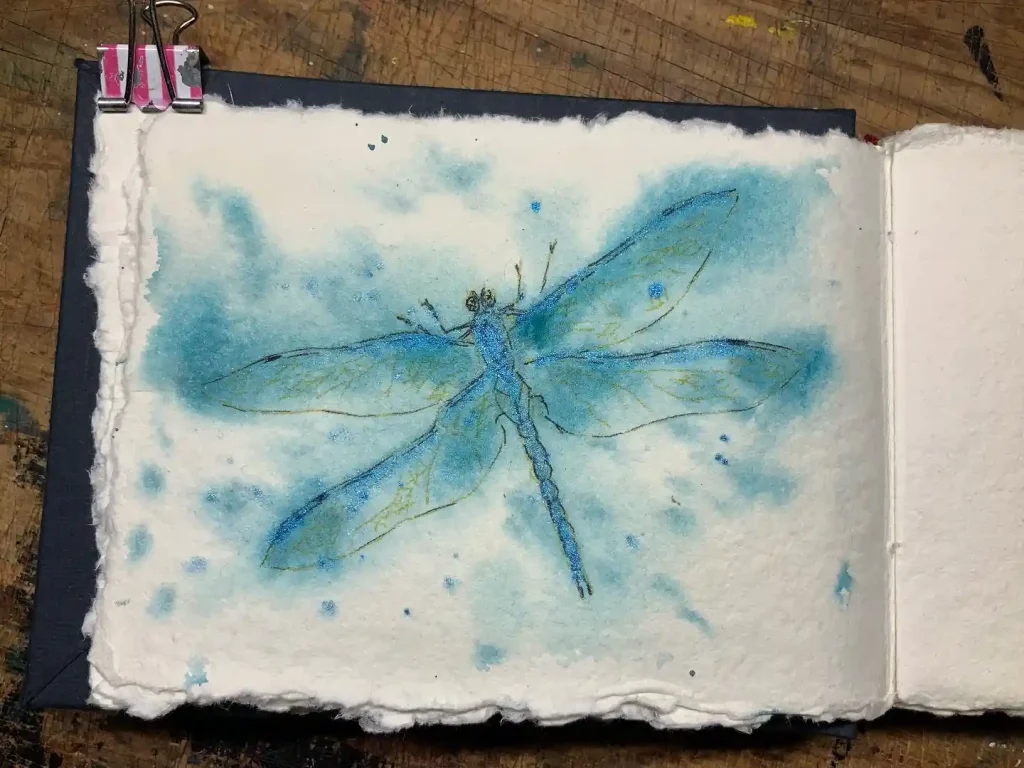 Watercolor Dragonfly Drawing Ideas (27)