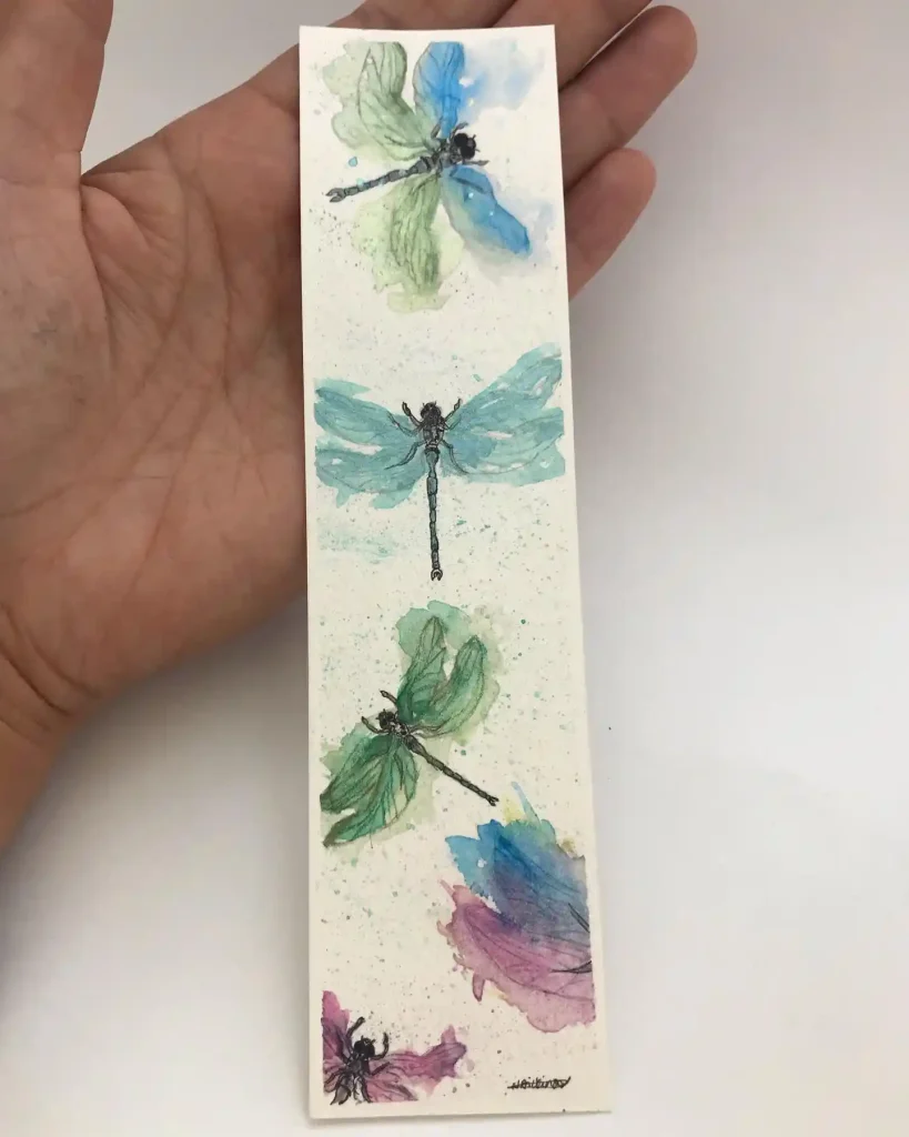 Watercolor Dragonfly Drawing Ideas (28)