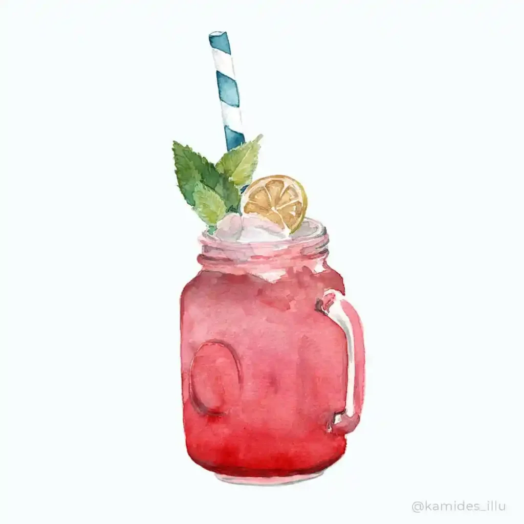 Watercolor Drinks Drawing Ideas (23)