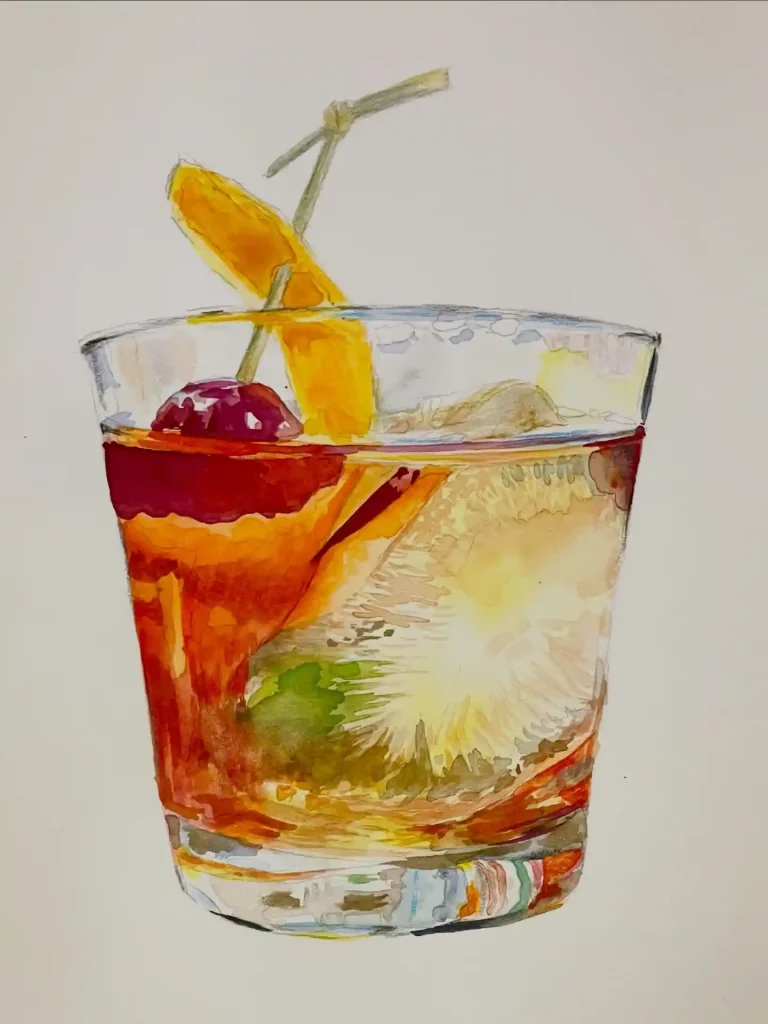 Watercolor Drinks Drawing Ideas (4)
