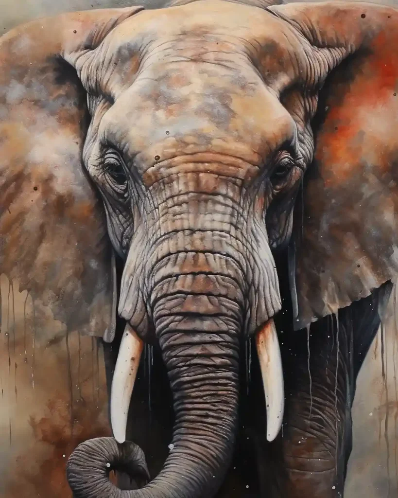 Watercolor Elephant Drawing Ideas (1)