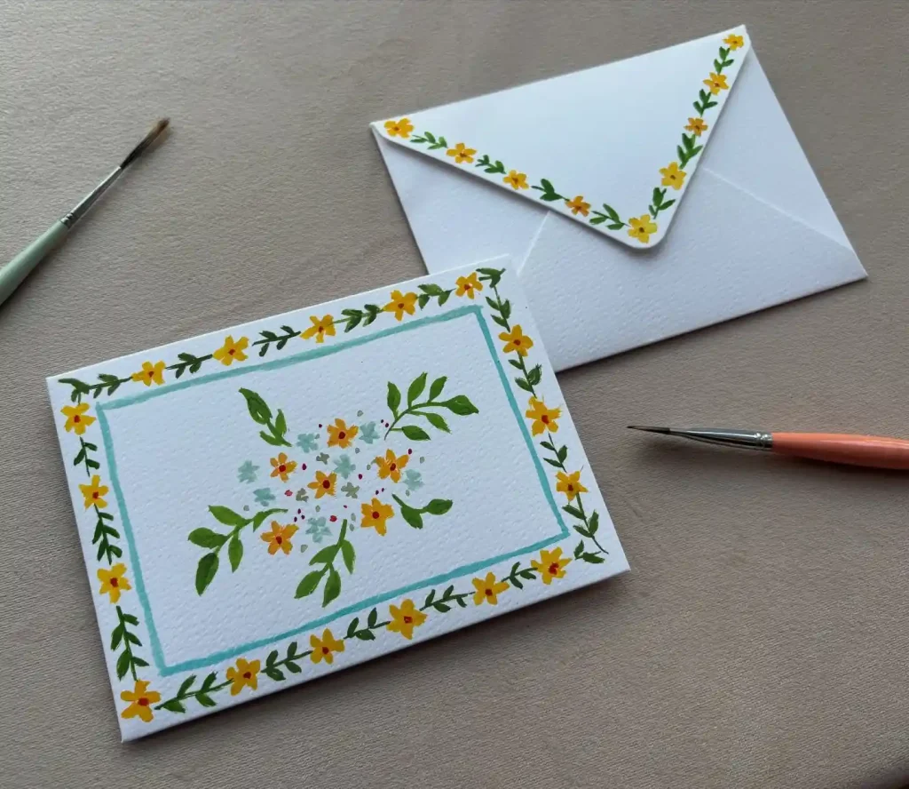 Watercolor Envelope 27