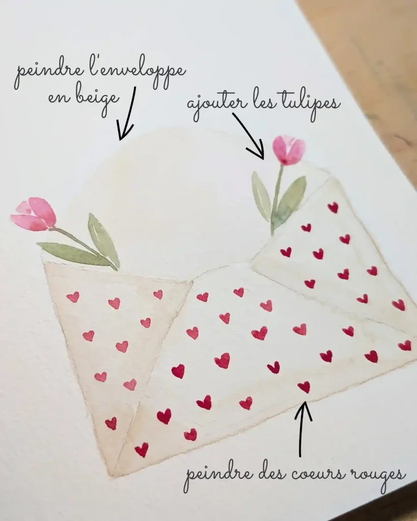 Watercolor Envelope 4