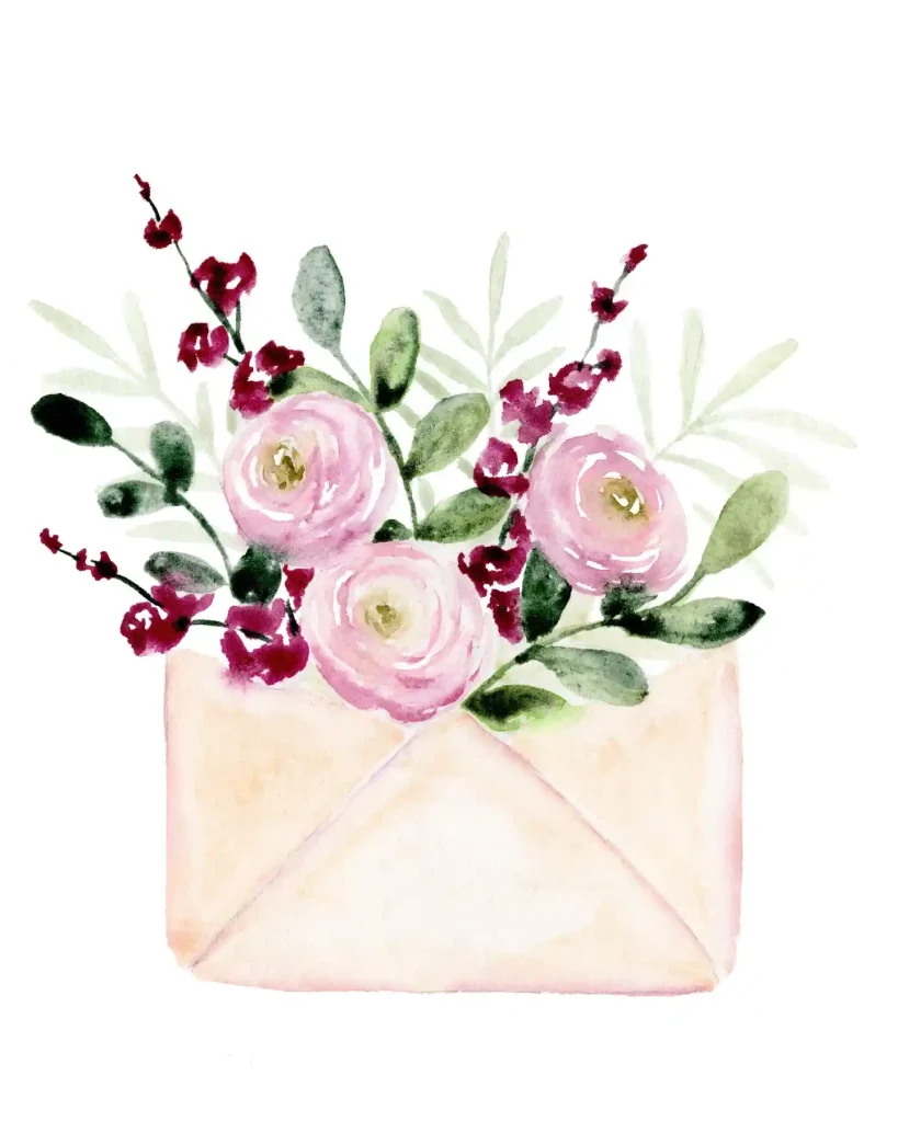 Watercolor Envelope 8