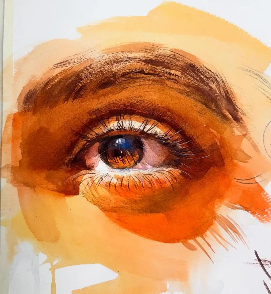 Watercolor Face 2
