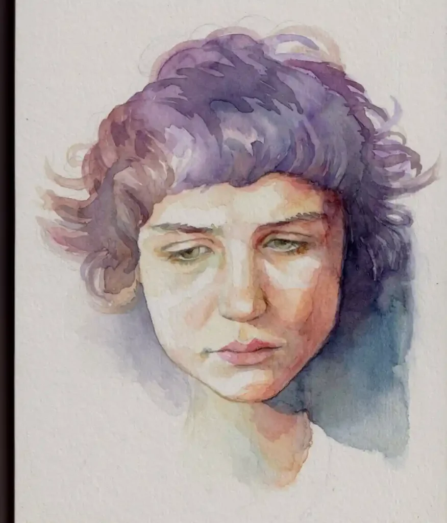 Watercolor Face 20