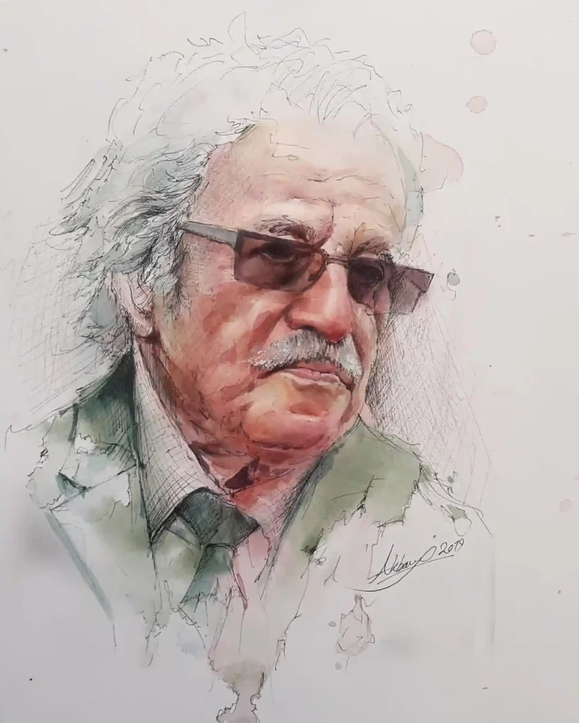 Watercolor Face 35