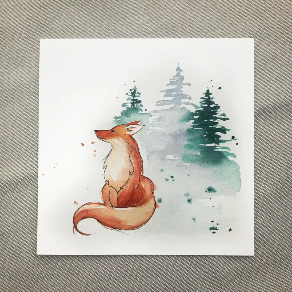 Watercolor Fox 10