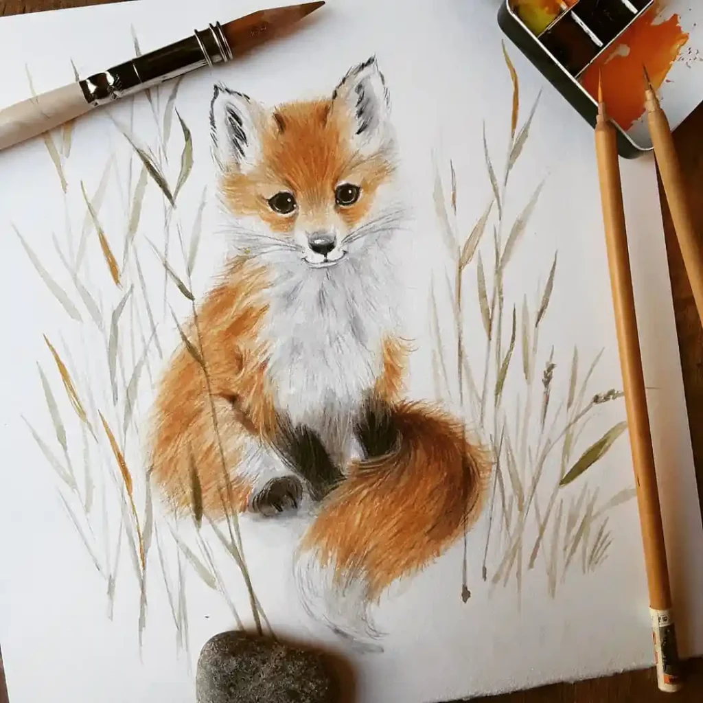 Watercolor Fox 11