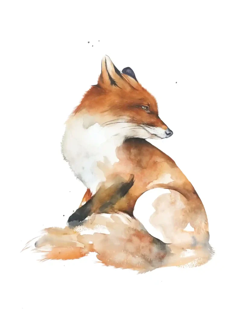 Watercolor Fox 12