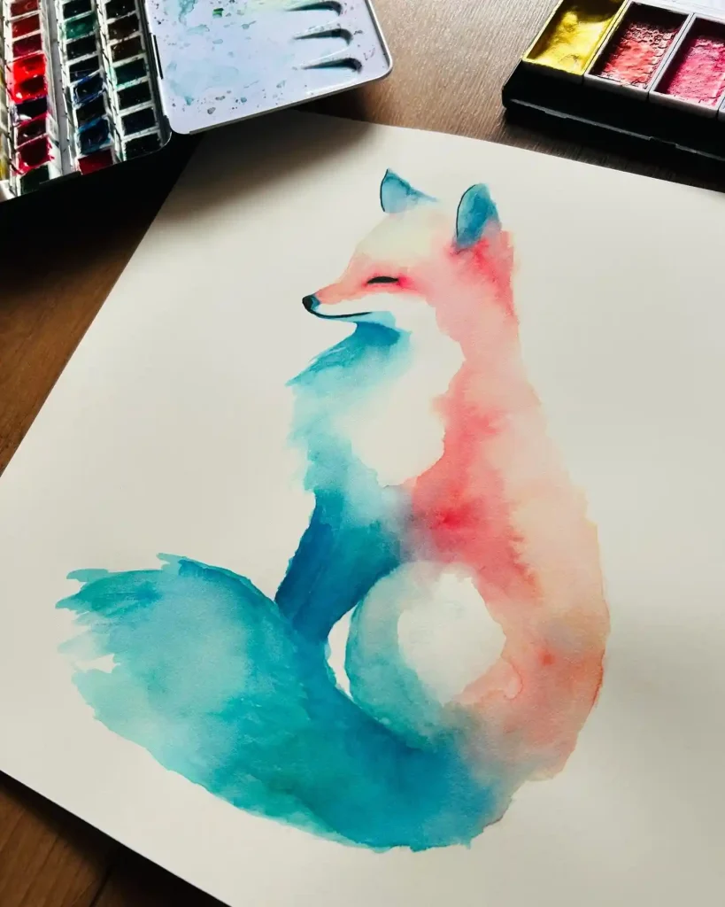 Watercolor Fox 14
