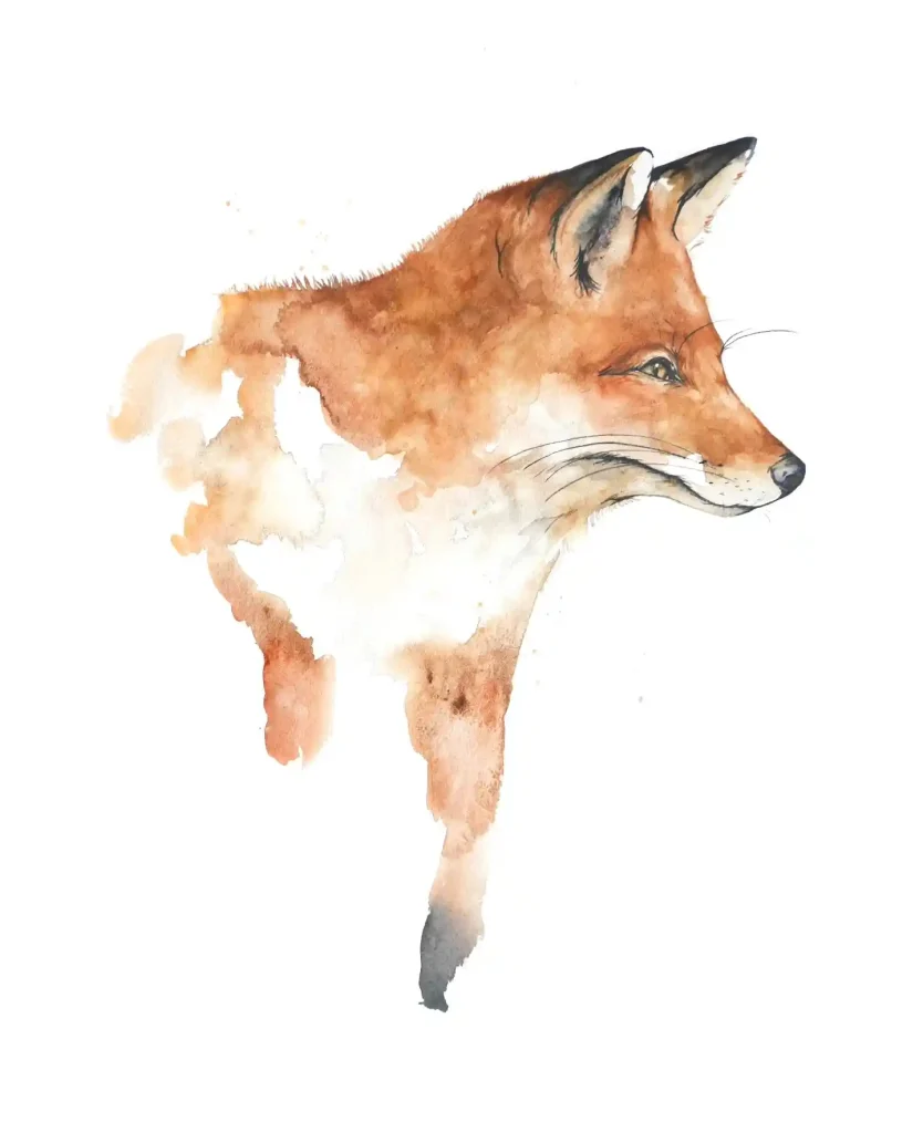 Watercolor Fox 15