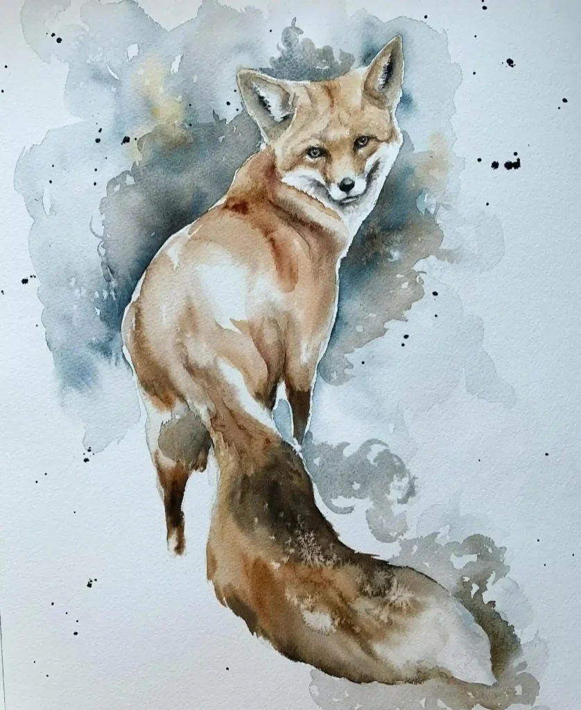 Watercolor Fox 17