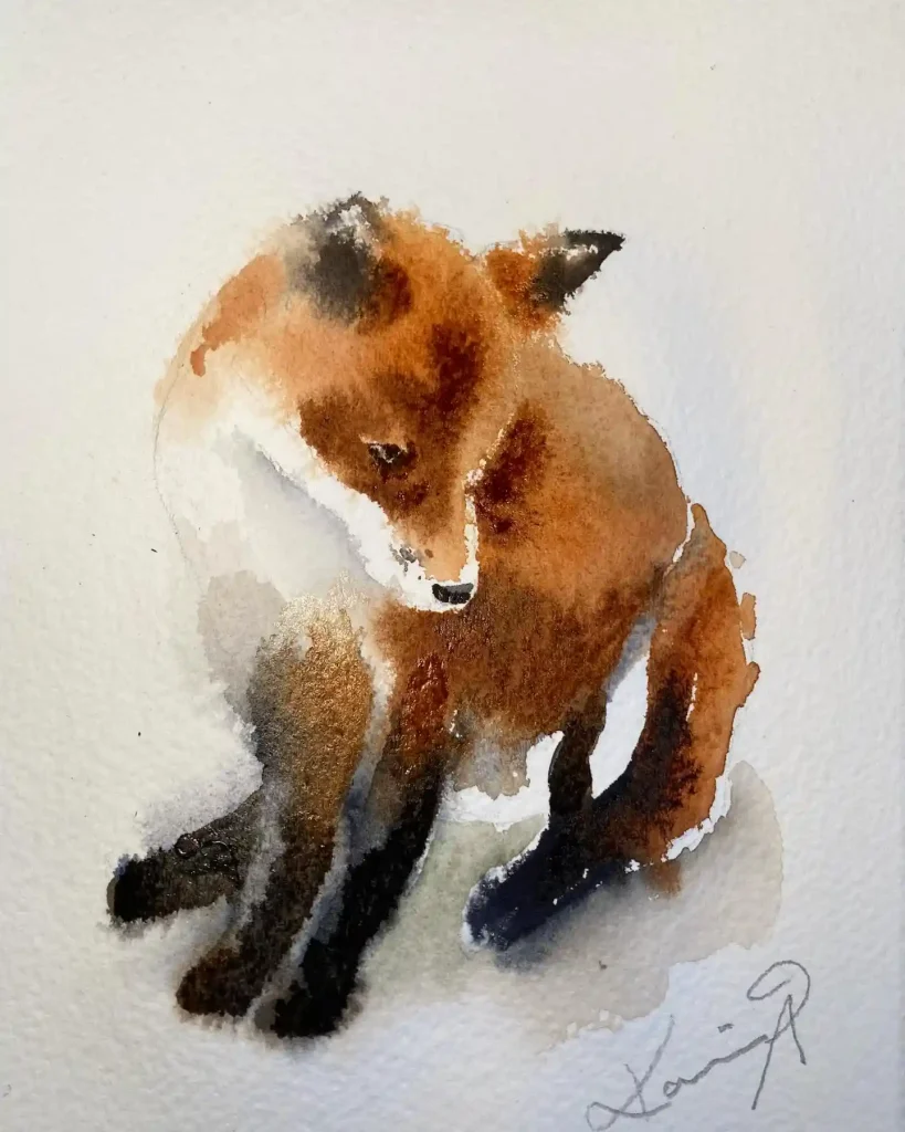 Watercolor Fox 2