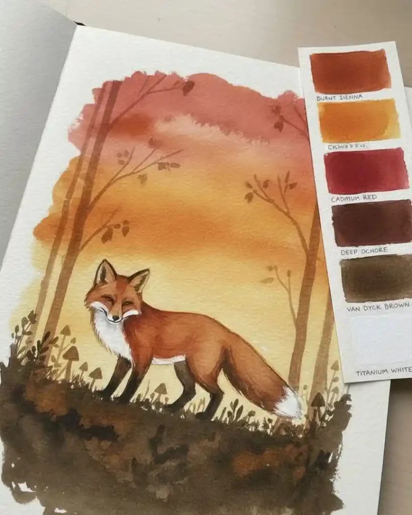 Watercolor Fox 20