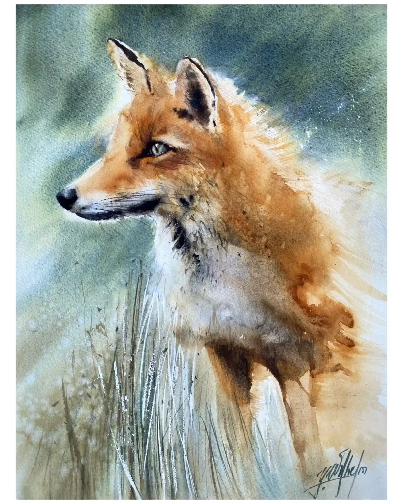 Watercolor Fox 21