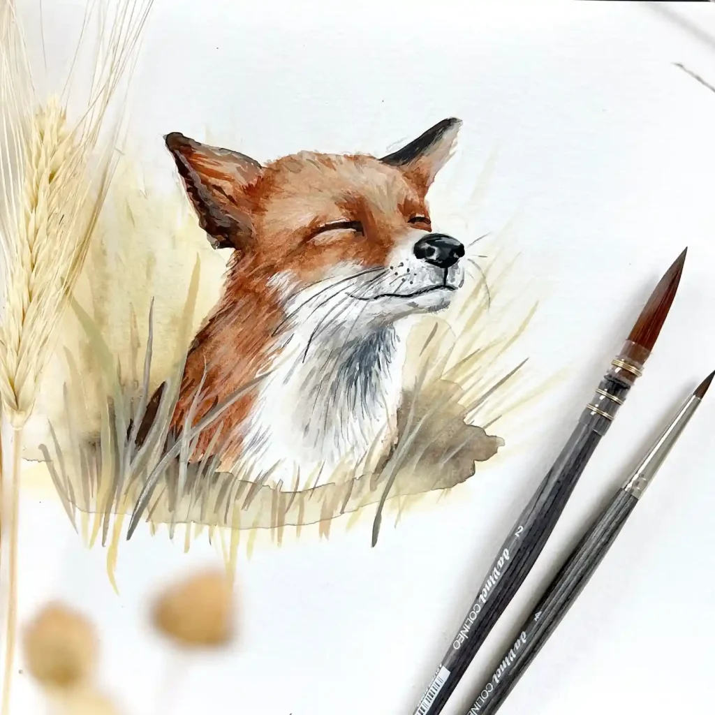 Watercolor Fox 23