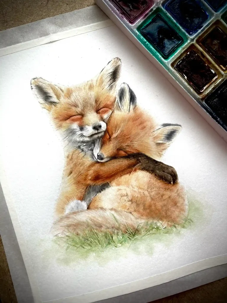 Watercolor Fox 5
