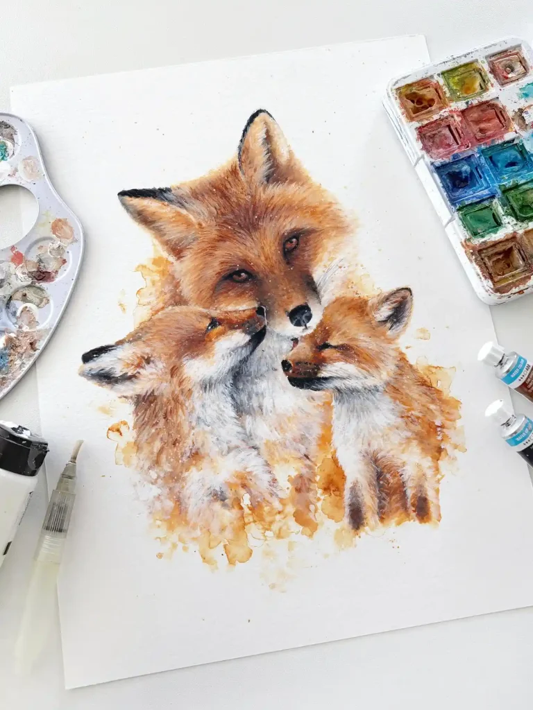 Watercolor Fox 6