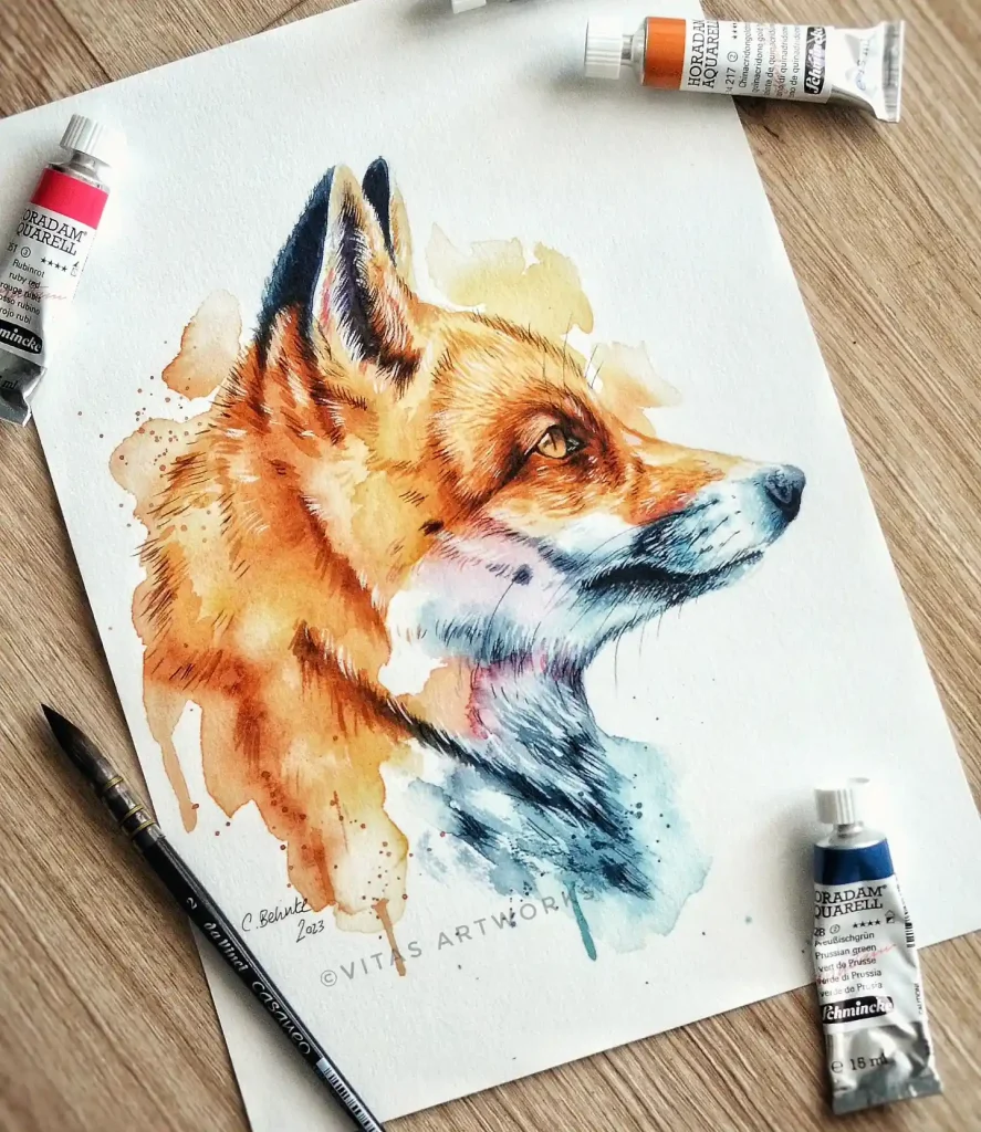 Watercolor Fox 8