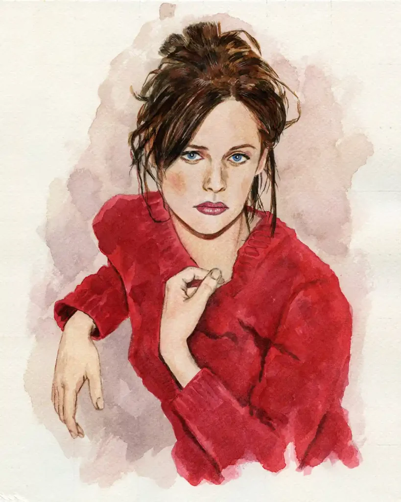 Watercolor Girl 1