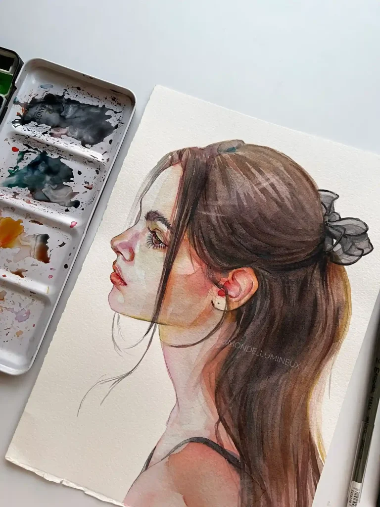 Watercolor Girl 15